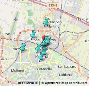 Mappa Via Trento, 43122 Parma PR, Italia (1.02545)