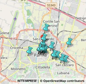Mappa Via Trento, 43100 Parma PR, Italia (1.393)