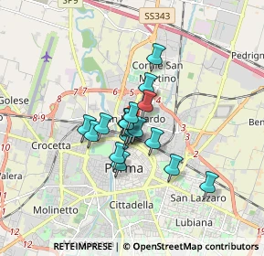 Mappa Via Trento, 43122 Parma PR, Italia (1.07278)