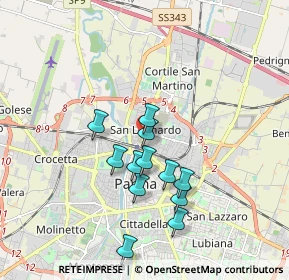 Mappa Via Trento, 43100 Parma PR, Italia (1.57167)