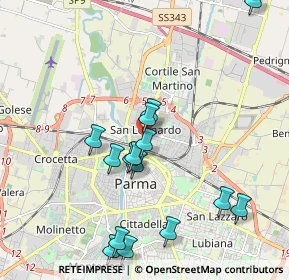 Mappa Via Trento, 43100 Parma PR, Italia (2.07067)