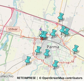 Mappa Via Ivanoe Bonomi, 43126 Parma PR, Italia (3.57909)