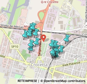 Mappa Via Ivanoe Bonomi, 43126 Parma PR, Italia (0.371)