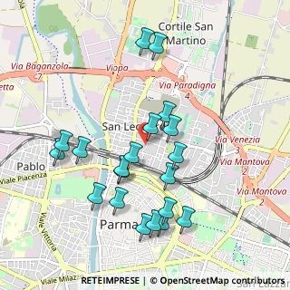 Mappa Via Pasubio, 43122 Parma PR, Italia (0.9865)