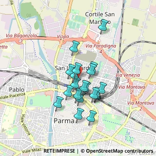 Mappa Via Pasubio, 43122 Parma PR, Italia (0.6955)