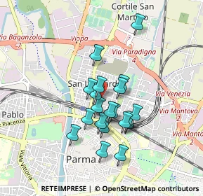Mappa Via Pasubio, 43122 Parma PR, Italia (0.6955)