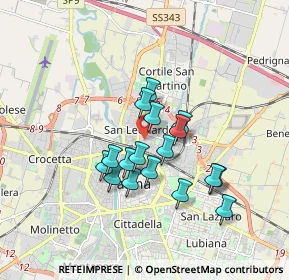 Mappa Via Pasubio, 43122 Parma PR, Italia (1.41059)