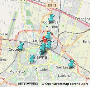 Mappa Via Pasubio, 43122 Parma PR, Italia (1.41909)