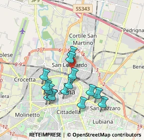 Mappa Via Pasubio, 43122 Parma PR, Italia (1.725)