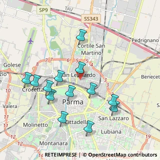 Mappa Via Pasubio, 43122 Parma PR, Italia (2.03846)
