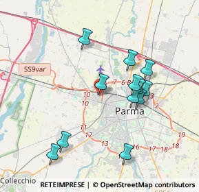 Mappa Via Francesco Saverio Nitti, 43126 Parma PR, Italia (3.5825)