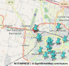 Mappa Via Francesco Saverio Nitti, 43126 Parma PR, Italia (2.3975)