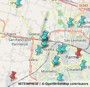 Mappa Via Francesco Saverio Nitti, 43126 Parma PR, Italia (2.08765)