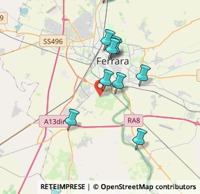 Mappa Via Andrey Sacharov, 44124 Ferrara FE, Italia (3.93091)