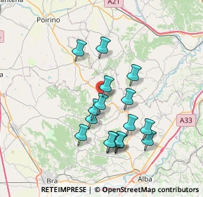 Mappa Corso A. De Gasperi, 12046 Montà CN, Italia (6.47625)