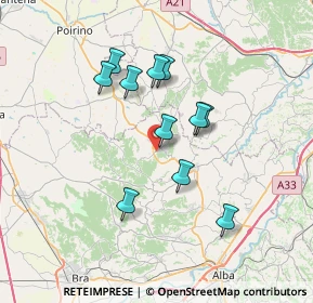 Mappa Corso A. De Gasperi, 12046 Montà CN, Italia (6.12818)