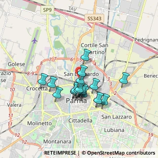 Mappa Via Monte Corno, 43122 Parma PR (1.331)