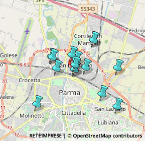 Mappa Via Monte Corno, 43122 Parma PR (1.31467)