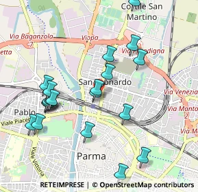 Mappa Via Monte Corno, 43122 Parma PR (1.034)