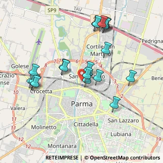 Mappa Via Brennero, 43122 Parma PR, Italia (2.036)