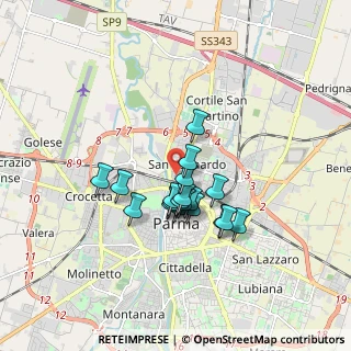 Mappa Via Brennero, 43122 Parma PR, Italia (1.27947)