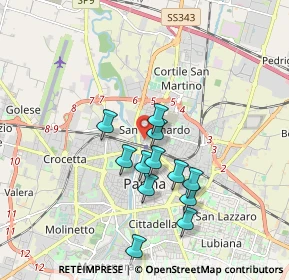 Mappa Via Brennero, 43122 Parma PR, Italia (1.57833)