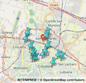 Mappa Via Brennero, 43122 Parma PR, Italia (1.59667)