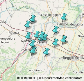 Mappa Via Brennero, 43122 Parma PR, Italia (11.07059)