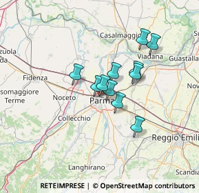 Mappa Via Michelangelo Anselmi, 43126 Parma PR, Italia (9.54545)