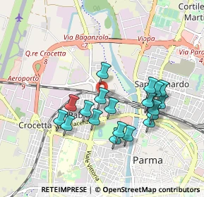 Mappa Via Michelangelo Anselmi, 43126 Parma PR, Italia (0.8475)