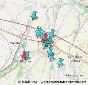 Mappa Via Tomaso Ravasini, 43126 Parma PR, Italia (5.03867)