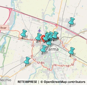 Mappa Via Tomaso Ravasini, 43126 Parma PR, Italia (2.4975)