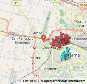 Mappa 43126 Parma PR, Italia (1.74417)