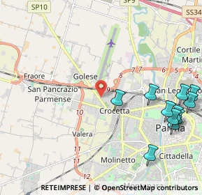 Mappa 43126 Parma PR, Italia (2.77455)