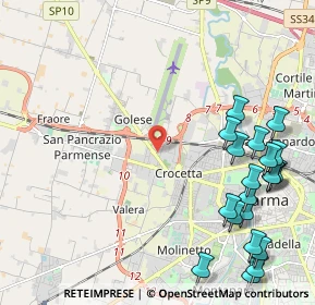 Mappa 43126 Parma PR, Italia (2.8615)