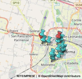 Mappa 43126 Parma PR, Italia (1.7565)