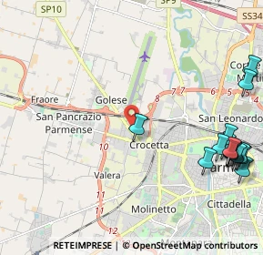 Mappa 43126 Parma PR, Italia (2.962)