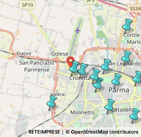 Mappa 43126 Parma PR, Italia (2.49167)