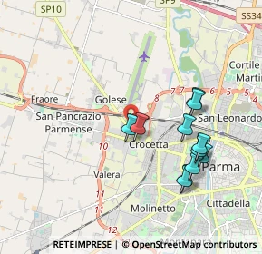 Mappa 43126 Parma PR, Italia (1.85545)