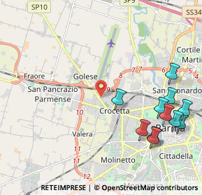 Mappa 43126 Parma PR, Italia (2.58909)