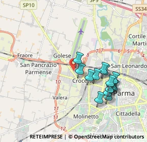 Mappa 43126 Parma PR, Italia (1.75643)