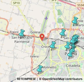 Mappa 43126 Parma PR, Italia (2.64154)