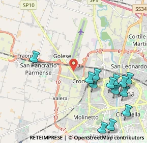 Mappa 43126 Parma PR, Italia (2.55615)