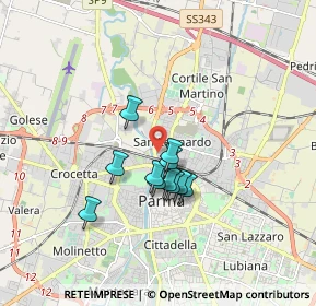 Mappa Via Novara, 43122 Parma PR, Italia (1.23727)