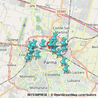 Mappa Via Novara, 43122 Parma PR, Italia (1.3225)