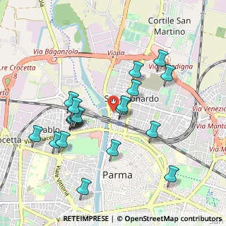 Mappa Via Novara, 43122 Parma PR, Italia (0.9755)
