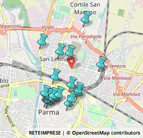 Mappa Via Firenze, 43122 Parma PR, Italia (0.9665)