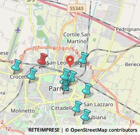 Mappa Via Firenze, 43122 Parma PR, Italia (1.89182)