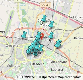 Mappa Via Firenze, 43122 Parma PR, Italia (1.395)