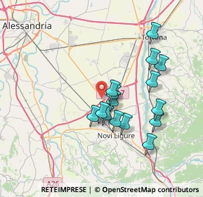 Mappa Strada Alessandria, 15068 Pozzolo Formigaro AL, Italia (6.42267)